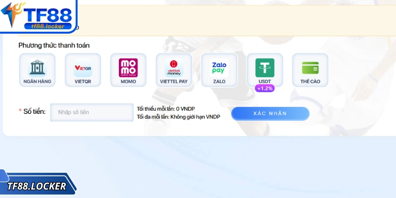 Nạp Tiền TF88 Tiện Lợi, Hiệu Quả Với Nhiều Phương Thức 1 Giới thiệu sơ lược phương thức nạp tiền TF88